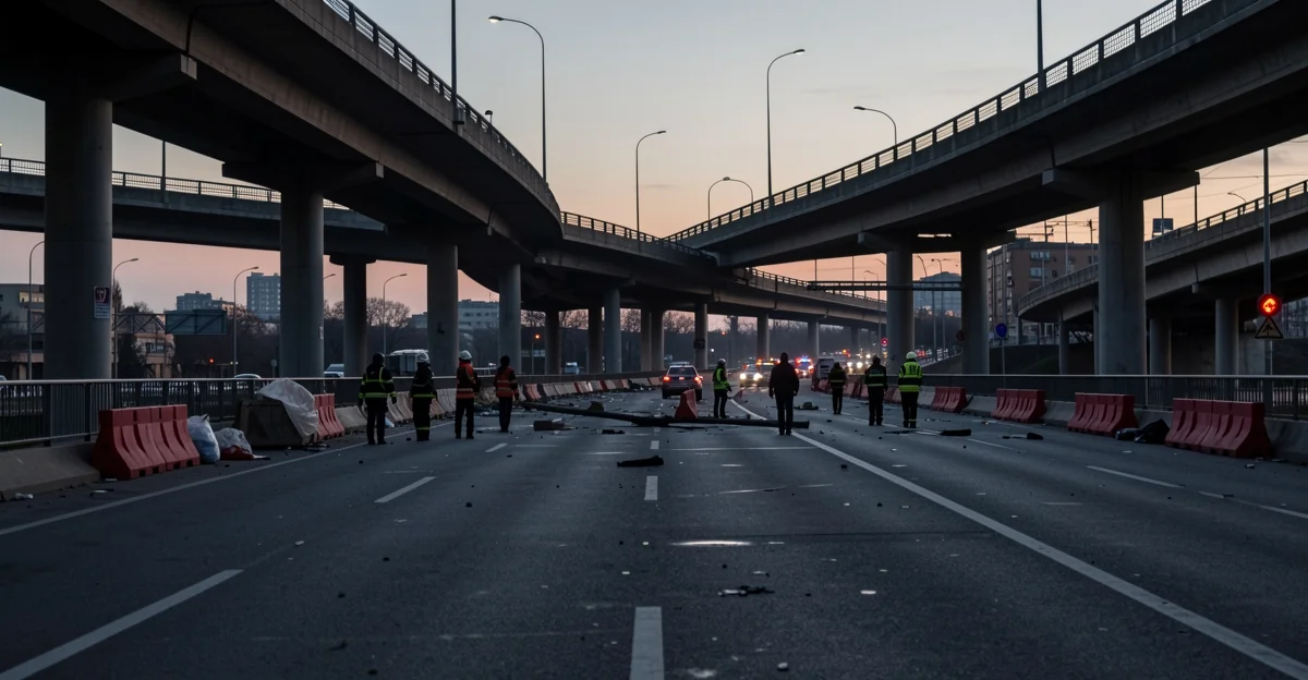 Кадры прилёта на Северном мосту в Киеве: что известно
