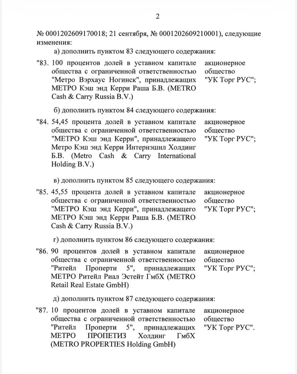 Активы немецкой сети Metro в России переданы во временное управление